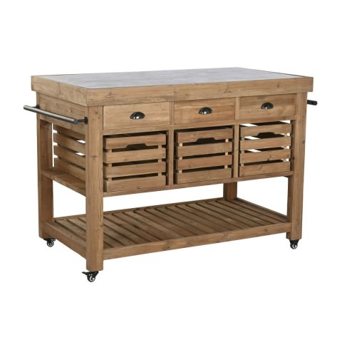 Urządzenie kuchenne Home ESPRIT Czarny Naturalny 142 x 75 x 96 cm