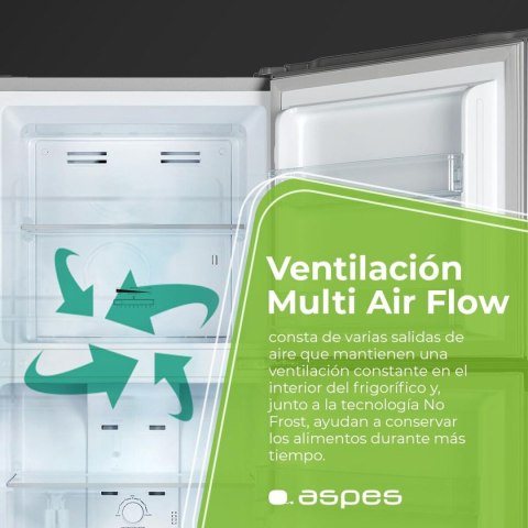 Lodówka kombinowana Aspes AF1675501ENFX