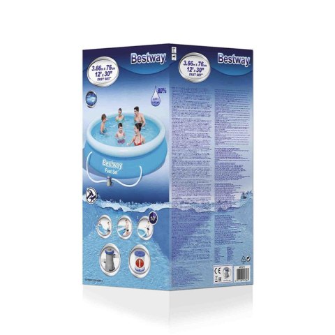 Bestway Basen Nadmuchiwany z Filtracją Aro 366x76 cm Ogrod 57274