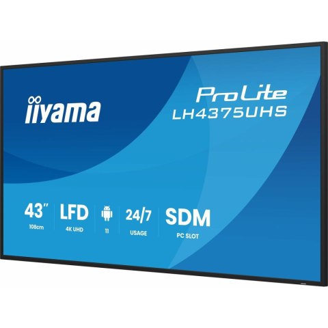 Monitor Iiyama LH4375UHS-B2AG 43" 4K Ultra HD LCD