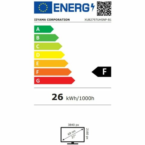 Monitor Iiyama XUB2797UHSNP-B1 27" 4K Ultra HD