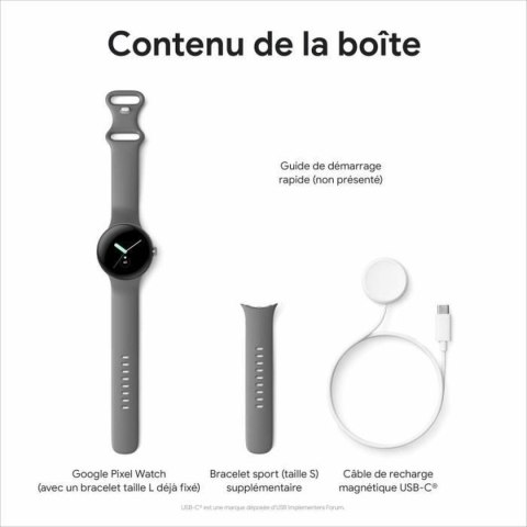 Smartwatch Google Pixel Watch GA04300 Czarny Czarny matowy 1,2" 294 mAh LTE
