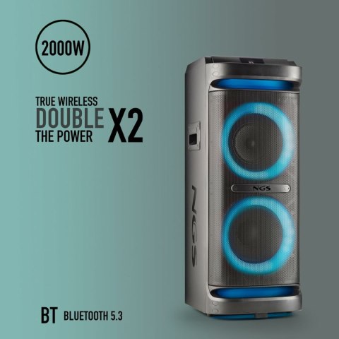 Głośnik Bluetooth Przenośny NGS WILDSPACE2 Czarny