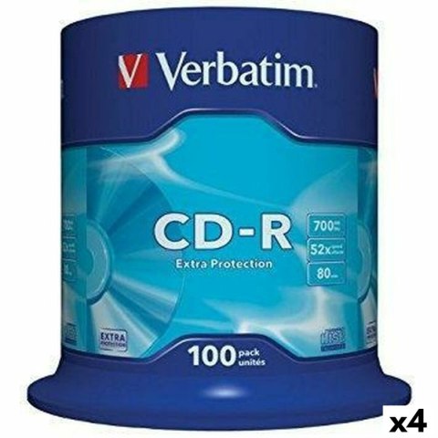 CD-R Verbatim Extra Protection 700 MB 52x 100 Części (4 Sztuk)