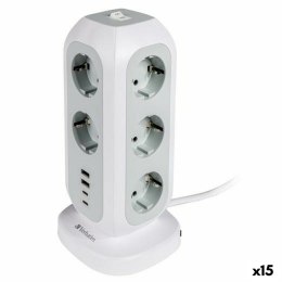 Listwa zasilająca Verbatim Biały (2 m) (15 Sztuk)