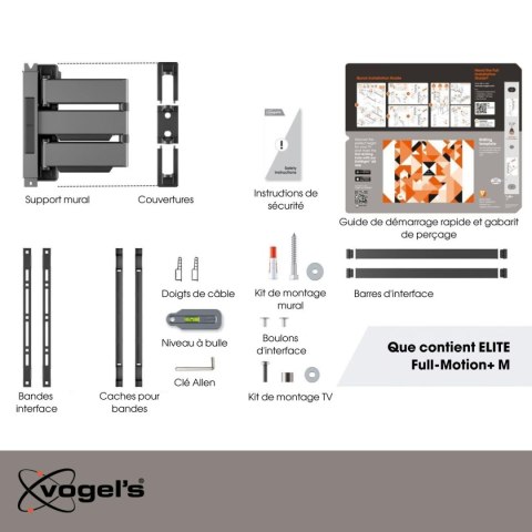 Uchwyt do TV z Wysięgnikiem Vogel's TVM5445 NEGRO 32" 65"