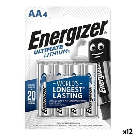 Baterie Energizer ULTIMATE LITHIUM 1,5 V 4 Części (12 Sztuk)