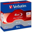 Blu-ray BD-RE Verbatim 25 GB 6x 5 Części (10 Sztuk)