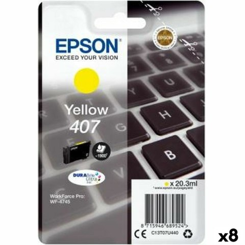 Oryginalny Wkład Atramentowy Epson WorkForce Pro 4745 Series Żółty (8 Sztuk)
