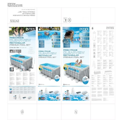 Basen Demontowalny Intex 400 x 122 x 200 cm