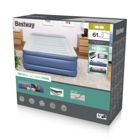 Bestway Cama Doble 203x152x61 cm Z Inflacją i Kemping 67690