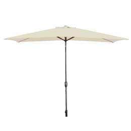 Marbueno Parasol Acero 8 Varillas 200x300 cm Poliester Beige Ogród, Basen, Taras