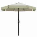 Marbueno Parasol Acero 8 Varillas D300 cm Poliester Beżowy Ogród, Basen 10490