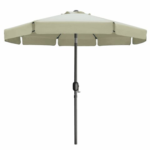 Marbueno Parasol Acero 8 Varillas D300 cm Poliester Beżowy Ogród, Basen 10490