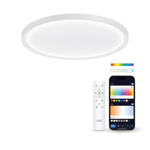 Plafon LED KSIX SmartLED KSIX Halo 2 Biały Plastikowy 25 W (3000k - 6500k) (6500 K)
