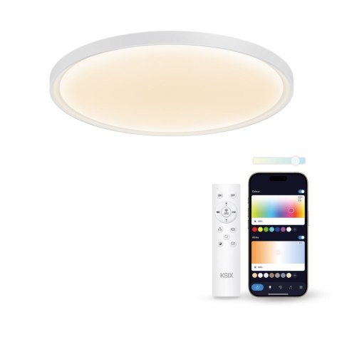 Plafon LED KSIX SmartLED KSIX Halo 2 Biały Plastikowy 25 W (3000k - 6500k) (6500 K)