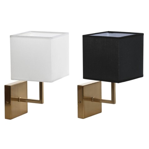 Kinkiet Ścienny DKD Home Decor Biały Czarny Złoty 50 W 220 V 15 x 19 x 27 cm 15 x 19 x 30 cm (2 Sztuk)
