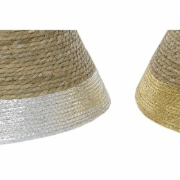 Spódnica pod choinkę DKD Home Decor Włókno Trawa morska (57 x 57 x 28 cm) (3 Sztuk)