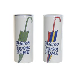 Stojak na parasole DKD Home Decor Wielokolorowy Miejska 19 x 19 x 44 cm 19 x 19 x 45 cm (2 Sztuk)