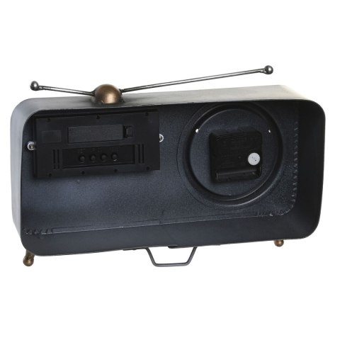 Stolné hodiny DKD Home Decor Szary Miedź Vintage (2 Sztuk)