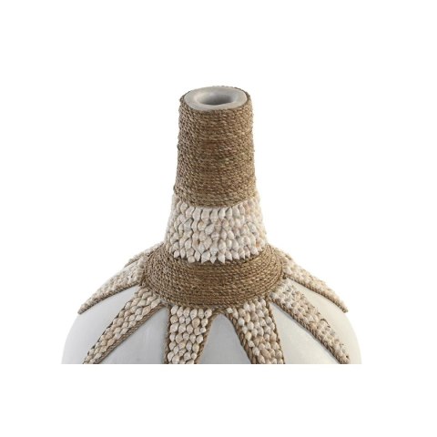 Wazon DKD Home Decor Niebieski Biały Bambus Muszle (30 x 30 x 40 cm) (2 Sztuk)