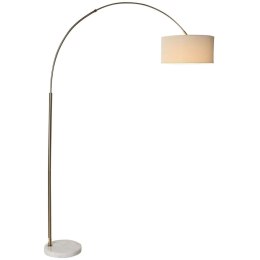 Lampa Stojąca Home ESPRIT Biały Beżowy Złoty 126 x 40 x 193 cm