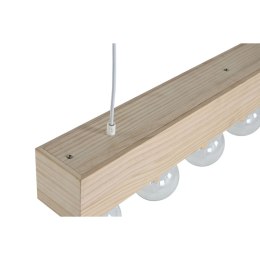 Lampa Sufitowa Home ESPRIT Biały Czarny Jasnobrązowy Drewno 50 W 80 x 10 x 30 cm