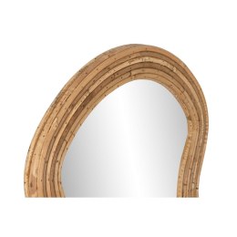 Lustro ścienne Home ESPRIT Naturalny Szkło Rattan Miejska 49 x 2,5 x 118 cm