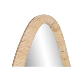 Lustro ścienne Home ESPRIT Naturalny Szkło Rattan Scandi 53 x 4 x 125 cm