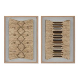 Obraz 3D Home ESPRIT Rafia polistyrenu 50 x 3 x 70 cm 50 x 3,5 x 70 cm