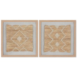 Obraz Home ESPRIT Rafia Szkło 40 x 3 x 40 cm