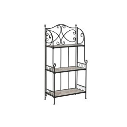 Regał Home ESPRIT Czarny Wielokolorowy Ceramika Kuźnia 3 Półki 54 x 29 x 121 cm 58 x 31,5 x 117 cm