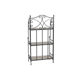 Regał Home ESPRIT Czarny Wielokolorowy Ceramika Kuźnia 3 Półki 54 x 29 x 121 cm 58 x 31,5 x 117 cm