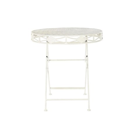 Stoły do Jadalni Home ESPRIT Biały Metal 70 x 70 x 73 cm