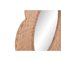 Lustro ścienne Home ESPRIT Brązowy Naturalny Tropikalny 98 x 1 x 98 cm