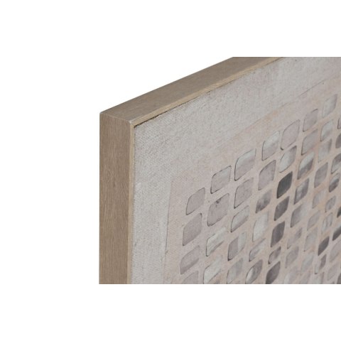 Obraz 3D Home ESPRIT Juta polistyrenu 100 x 4 x 100 cm