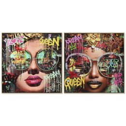 Płótno Home ESPRIT polistyrenu Płótno 82 x 4 x 82 cm