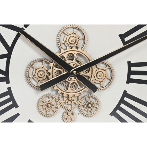 Zegar Ścienny Home ESPRIT Biały Naturalny Metal drewno sosnowe 60 x 8,5 x 73 cm