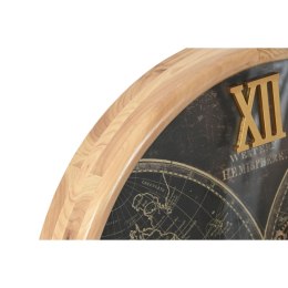 Zegar Ścienny Home ESPRIT Czarny Złoty Szkło Żelazo Vintage 62 x 8,5 x 62 cm