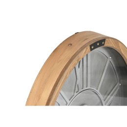 Zegar Ścienny Home ESPRIT Srebrzysty Naturalny Metal Szkło drewno sosnowe 50 x 8 x 68 cm