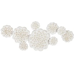 Figurka Dekoracyjna Home ESPRIT Biały Złoty Kwiat Wytrawianie 137 X 11 X 56,5 CM