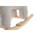 Fotel na biegunach Home ESPRIT Szary Naturalny Słoń