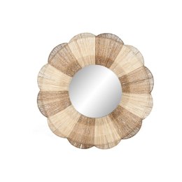 Lustro ścienne Home ESPRIT Brązowy Naturalny Boho 87 X 8 X 87 CM