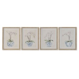 Obraz Home ESPRIT Szkło Jodła 35 x 2,5 x 45 cm (4 Sztuk)