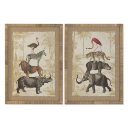 Obraz Home ESPRIT Szkło Jodła 50 x 2,5 x 70 cm (2 Sztuk)