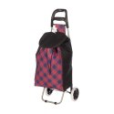 Wózek na Zakupy Kinvara Niebieski Różowy 33 L 35,5 x 28 x 94 cm Romby (6 Sztuk)