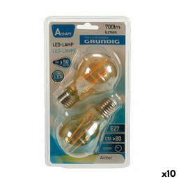 Żarówka LED Grundig 8 W 2300 K E27 Bursztyn 700 lm (10 Sztuk) (6 x 10 x 6 cm)
