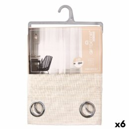 Zasłona Gift Decor Brązowy 140 x 260 cm Paski (6 Sztuk)