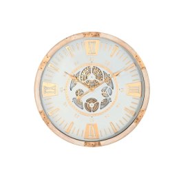 Zegar Ścienny Home ESPRIT Biały Naturalny Szkło Jodła Miejska 63 X 8 X 63 CM