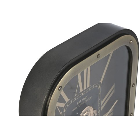 Zegar Ścienny Home ESPRIT Złoty Kasztanowy Szkło Żelazo Glam 43 X 8,5 X 63 CM